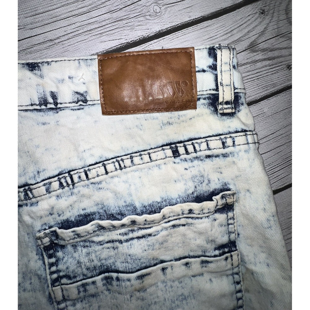 Waimea Skinny Jeans Men's 34 x 34 Light wash Denim Graffiti Art Pants Stains * - Picture 11 of 11
